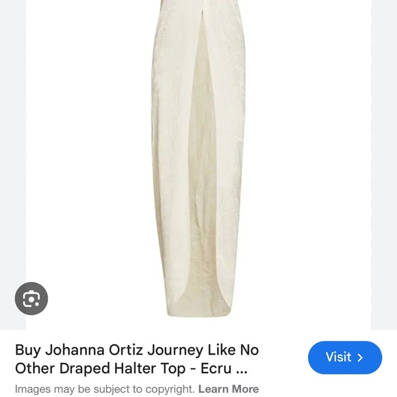 Journey Like No Other Jacquard
Draped Halter Top and Pants Set By Johanna Ortiz - Picture 10 of 12